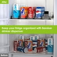 thumbnail image 5 of Auledio Self-Sliding Can Organizer Refrigerator Organizer Can Dispenser Refrigerator, Automatic Fridge Organizer With Adjustable Width For Drinks Beer Soda (Holds 25 Cans), 5 of 7