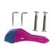 thumbnail image 2 of Bloque de freno de patinador de rodillo, piezas de patios en línea infantiles, freno portátil de skate en línea, patinador de rodillo -skate -stopper Rose rojo y azul, 2 of 9