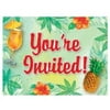 Creative Converting 8 Count Invitation Cards, Pineapple Punch