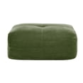 thumbnail image 5 of Corduroy Ottoman, Square Pouf Footstool, Plush Upholstered Floor Cushion for Living Room Bedroom, Modern Accent Seat (Green), 5 of 5