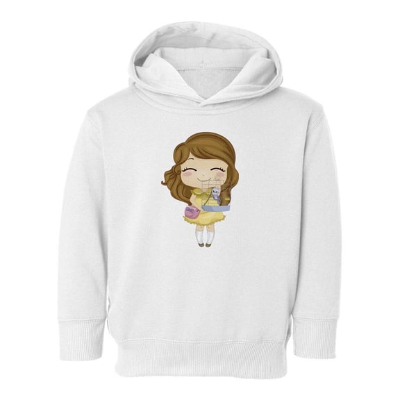 Girl With A Pet Bird Hoodie Toddler -Image by Shutterstock,  4 Toddler