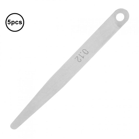 Feeler Gauge Metric Filler 0.11 Feeler Gauge 0.12 Feeler Gauge Measurement Tool 5pcs 0.12mm Thickness Feeler Gauge Metric Filler Thickness Gage Measurement Tool 0.12mm