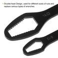 thumbnail image 4 of Uxcell 4pcs 8-22mm Double-ended Adjustable Torx Wrench 0.2" Thick 6.3" Length, Black, 4 of 6