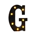 thumbnail image 3 of Lámpara de letras de marquesina, luz de letrero del alfabeto iluminada, decoración navideña, luz de letras de marquesina LED decorativa blanca cálida G 598 x 858 x 157 pulgadas, 3 of 8