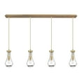 thumbnail image 2 of Innovations Lighting  Owego - 4 Light 5" Cord Hung Linear Pendant Polished Nickel/Light Smoke, 2 of 5