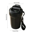 thumbnail image 3 of Vacuum Insulated Mug 500ml 316 Stainless Steel Double Layer Wine Coffee Cup with Lid Leak Proof Non Slip Base for Car Travel Camping Office Outdoor Easy Clean Multi Color, 3 of 5