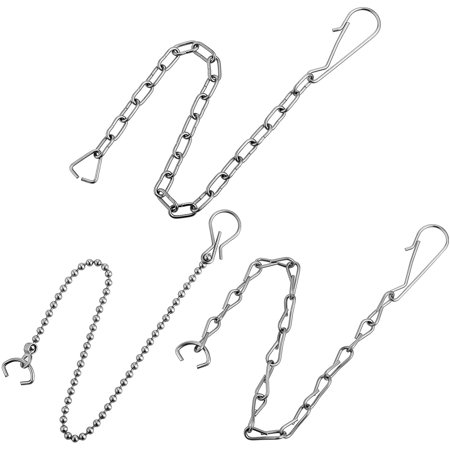 3 Pieces Toilet Flapper Chain Replacement Stainless Steel Toilet Handle ...