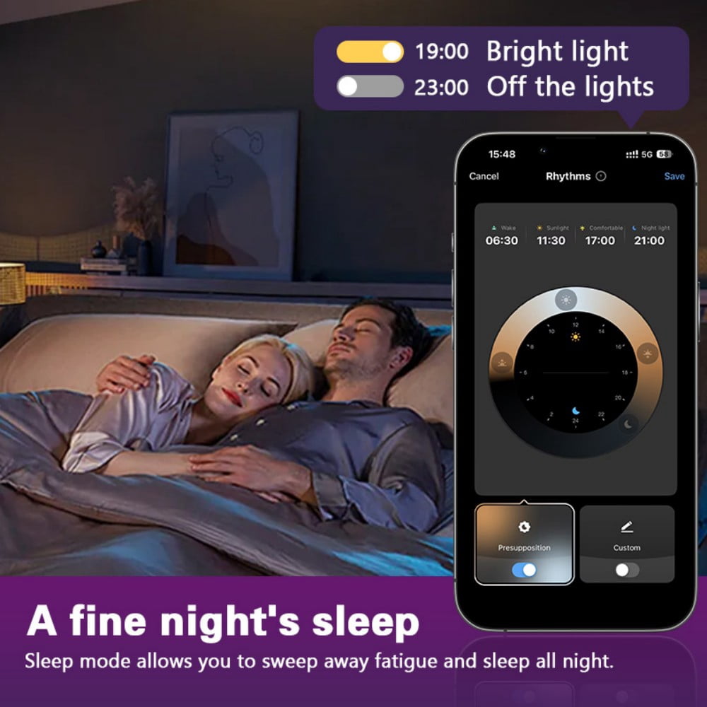 Goodea 12inch Smart Ceiling Light, 24W RGBW Bluetooth Color Changing Light with App, 16 Million Colors & Warm to Cool White Dimmable LED for Bedroom Living Room Home Decor
