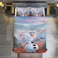 thumbnail image 3 of Frozen Ensemble de Lit Réversible 3 Pcs pour Lit Jumeau - Comprend 1 Couette Réversible et 2 Taies d'Oreiller - Microfibre Résistante à la Décoloration - Draps de Lit, 3 of 5