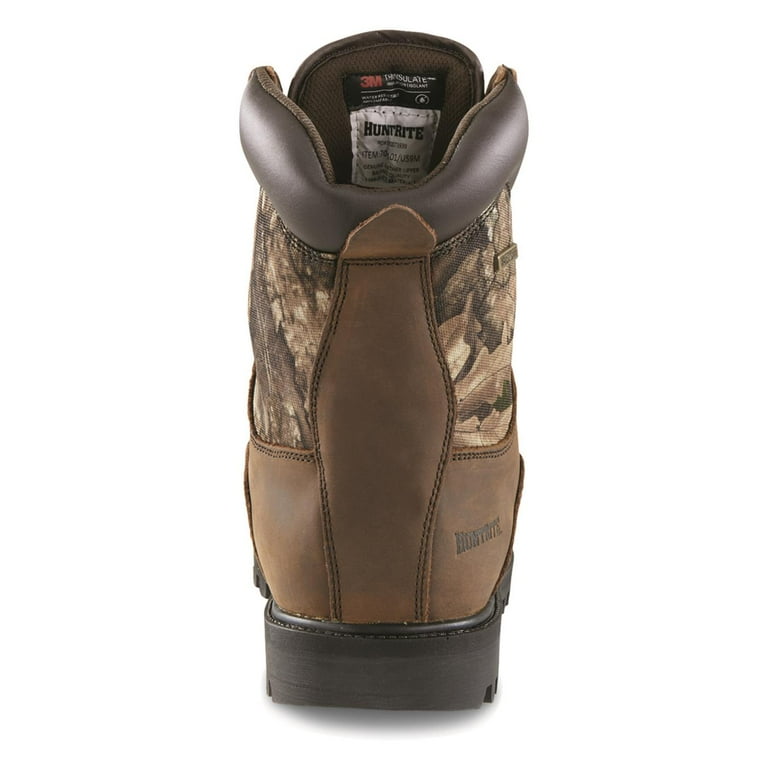 Huntrite Men s Insulated Hunting Boots Waterproof Non Slip with 1200 gram Thinsulate Brown Walmart