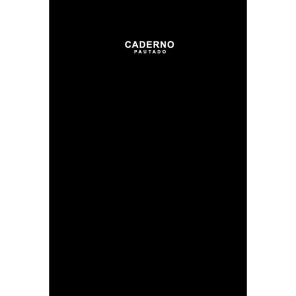 Caderno Pautado: Livro Para Escrever Preto (Paperback)