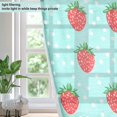 thumbnail image 4 of Yayeee Window Curtains Set of 2 for Living Room Light Filtering 63"x52", Strawberry Pattern, 4 of 7