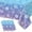 blue, variant on 3 Pack Snowflake Tablecloth Winter Wonderland Decor, Blue Purple Gradient Plastic Disposable Table Cover for Christmas Holiday Party Supplies, 54x108 Inch, blue