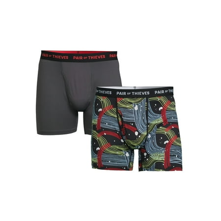 Pair of Thieves Men’s SuperFit Angel Hair Boxer Briefs, 2-Pack, Sizes S-3XL