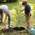thumbnail image 5 of Triani 4 Pack Non-Woven Tree Mulch Ring Round Weed Barrier Mat 24.4 Inch Reusable Tree Mulch Ring Non Woven Landscape Fabric Degradable Mulch for Landscaping Garden Bed, 5 of 7