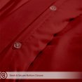 thumbnail image 3 of Bare Home Luxury 4 Piece Duvet Insert + Duvet Cover Set - Premium 1800 Ultra-Soft Brushed Microfiber - Hypoallergenic, Easy Care, Wrinkle Resistant (Full/Queen, Red), 3 of 3