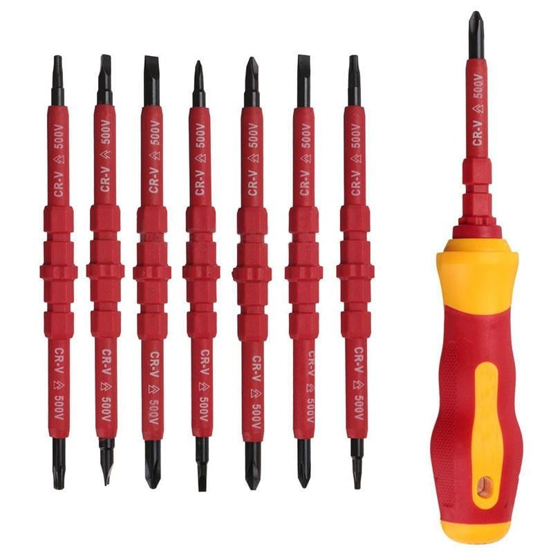 Insulated Screwdriver Set,7 in 1 Detachable Assembly with Professional