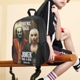 thumbnail image 5 of Joker Folie A Deux Poster School Bag Daypack Multipurpose Backpack Satchel Bookbag Oxford Cloth Adjustable Shoulders Rucksack, 5 of 6