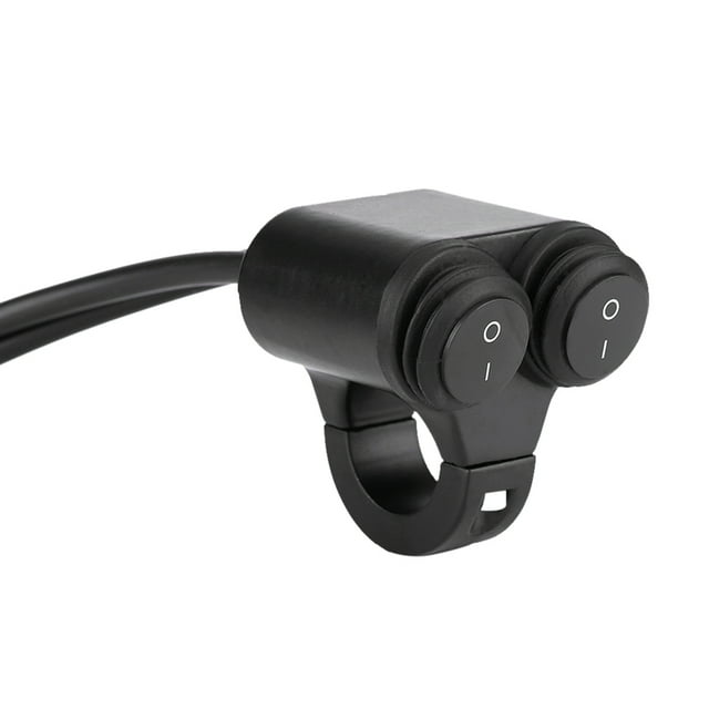 Motorcycle Fog Lights Switch, 22mm Universal Motorcycle Handlebar Headlight Brake Fog Lights Horn Dual Control Button Switch