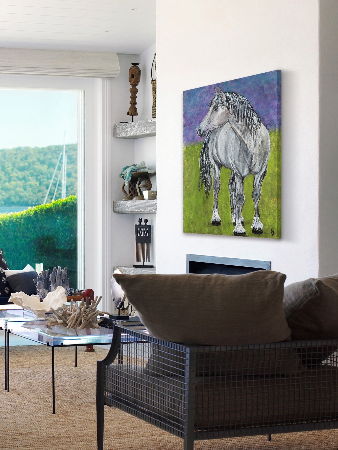 "Cyrus Belgium Horse" Painting Print on Wrapped Canvas