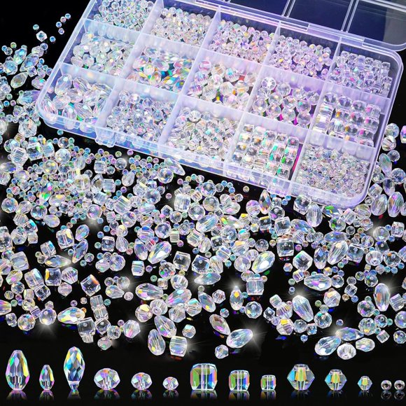 Perlas de cristal para hacer joyas Laopottbeads 1500 unidades