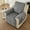 Gray, variant on ANMINY Quilted Leaf Recliner Cover, Poly Velvet with Non-Slip Silicone Particles, Machine Washable, Pet-Friendly Furniture Protector with Side Pocket, Light Gray