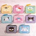 thumbnail image 2 of Multiple Sanrio Kawaii Hello Kitty Cinnamoroll My Melody Kuromi Pu bolsa de dinero informal monedero tarjetero cartera con botones, 2 of 4