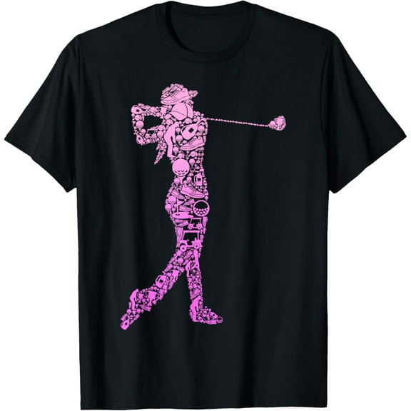 Golf Club Golfer Golfing Women Kids Girls T-Shirt