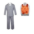 thumbnail image 2 of 7pc Baby Toddler Boy Formal Party Medium Gray Suit w/ Satin Vest & Necktie Sm-20, 2 of 4