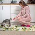 thumbnail image 3 of Pioneer Flower Floral Print Pattern Kitchen Rugs Sets Of 2,Anti Fatigue Kitchen Mat Rugs Non Slip Washable,Decorative Kitchen Floor Mats for Kitchen,Sink,Laundry,17"x30"+17"x47", 3 of 7