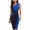 Blue, variant on IROINNID Women's Sleeveless Solid Color Sheath Dress Vintage Business Dress Stretch with Contrast Fashion dress V-Neck Knee-Length Dress