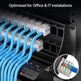 thumbnail image 4 of Cable Matters Rackmount or Wall Mount 2U 48 Port Keystone Patch Panel with Cable Management and Support Bar, 4 of 5