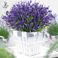thumbnail image 4 of Flores artificiales de lavanda Besteek, 20 paquetes, color morado oscuro, 4 of 7