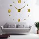 thumbnail image 3 of -- Reloj de pared DIY, reloj de pared grande silencioso moderno DIY, pegatina 3D, regalo de decoración para el hogar y la oficina (tamaño 90 cm-1,8 m, tamaño autoajustable) (dorado), 3 of 5