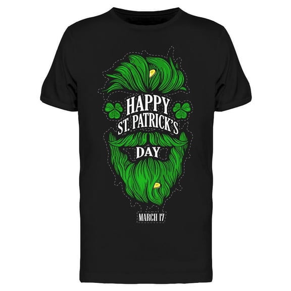 Cool Text For Saint Patricks T-Shirt Men -Image by Shutterstock, Male Small