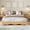 Pine color, variant on Kicctian Twin Size Wooden Platform Bed Frame-No Headboard, Wavy Wood Base,Bed Frame for Bedroom,Walnut Color