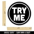thumbnail image 2 of Try Me Sample Self-Inking Rubber Stamp Ink Stamper - Red Ink - Medium 1 Inch, 2 of 7