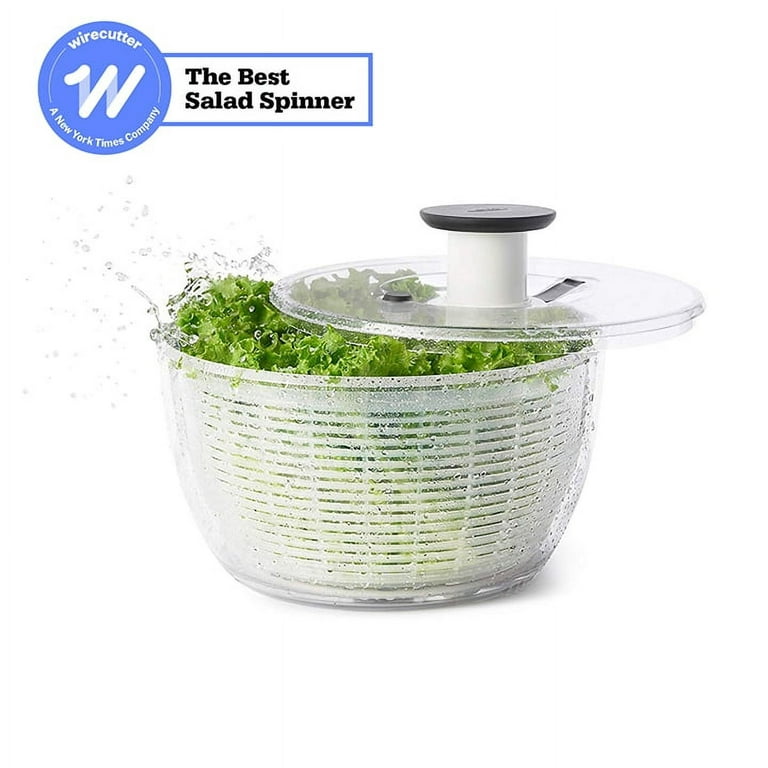 OXO Good Grips Salad Spinner,Green, Large & Good Grips Stainless Steel  Scraper & Chopper - Yahoo Shopping