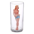 thumbnail image 6 of Casual Drinking Glasses Water Pin-up Girls Glass 9.5 fl oz Clear Decal Set of 6 Glasses for Drinks, 6 of 8