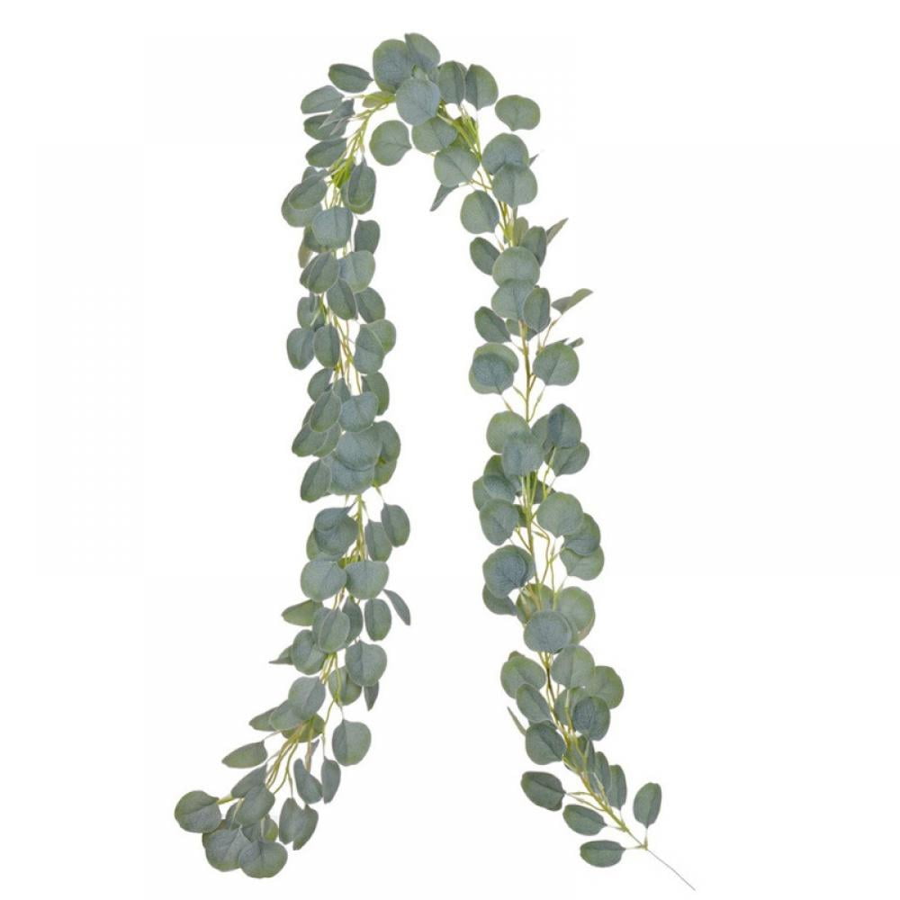 2 Meters Artificial Eucalyptus Garland Faux Silk Leaf Vine Greenery Decoration 