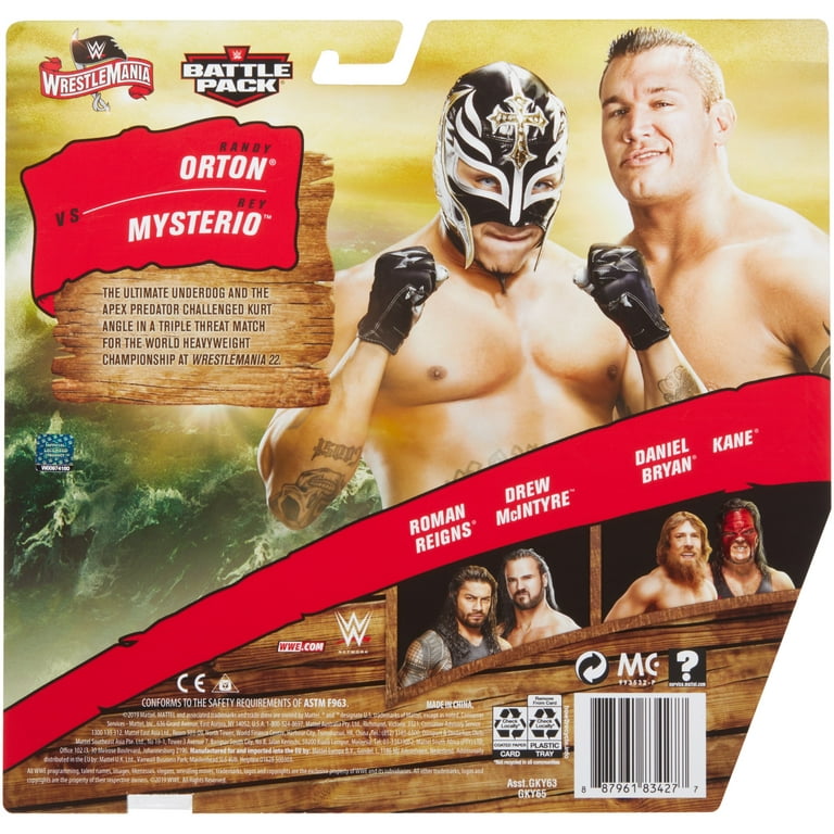 『WWE』MYSTERIO & ORTON & K,ANGLE フィギュア Amazon.com: WWE Rey Mysterio & Randy Orton Wrestlemania 23 Battle