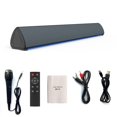 thumbnail image 2 of Injueey Altavoz inalámbrico externo Volumen ajustable RCA compatible con Bluetooth 5.0 Barra de sonido Control remoto Soporte de tarjeta TF Sistemas de cine en casa, 2 of 6