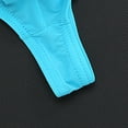thumbnail image 6 of Men's Boxer Briefs Mens Men Briefs Men Microfiber WoMen Underwear Brief Pouch Underwear Mens Brief Pack Stretch Underpants Guys Thong Raised Ice Light blue L, 6 of 6