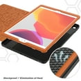 thumbnail image 6 of Dteck Shockproof Case For iPad 8th Generation 10.2-inch 2020, Luxury Leahter Rubber Hard iPad 7th Gen 10.2" 2019 Case Kickstand Automatic wake/sleep Card Holder Protective Cover,Khaki, 6 of 8