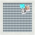 thumbnail image 2 of PinPix 12x12 Custom Cork Bulletin Board Grey - Blue Diamond Poster Board Has a Fabric Style Canvas Finish, Framed in Grey - Blue Diamond, by ArtToFrames (PinPix-227), 2 of 6