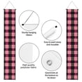 thumbnail image 4 of A Pair Of Decorative Banners 70.9×11.8in Can Be Reused And Easily Installed For Indoor Or Outdoor Or Anywhere Hotpink Buffalo Plaid Check Tartan Scotland_3, 4 of 7