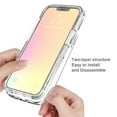 thumbnail image 4 of Feishell Gradient Clear Case for iPhone 14 (6.1 inch),Dual Layer Hybrid 2-In-1 PC + TPU Transparent Anti-Scratch Shockproof Lightweight Slim Phone Case for iPhone 14,Blue, 4 of 6