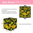 thumbnail image 2 of RATGDN Collapsible Fabric Cube Storage Bin with Double Handles for Living Room Bedroom Office Black - Lemon Juice Fruit, 2 of 7