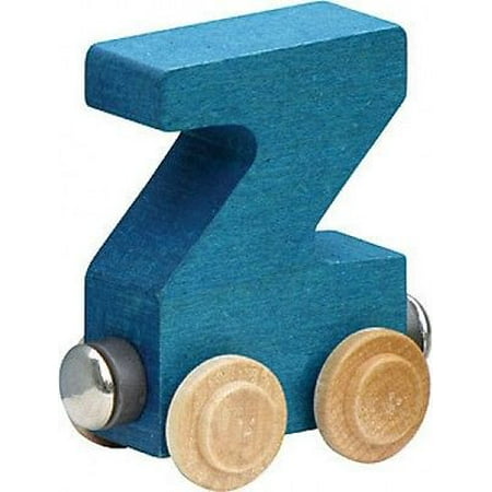 Letter Wood Name Train - Name Train - Bright Color Childrens Wooden Trains Letter Z