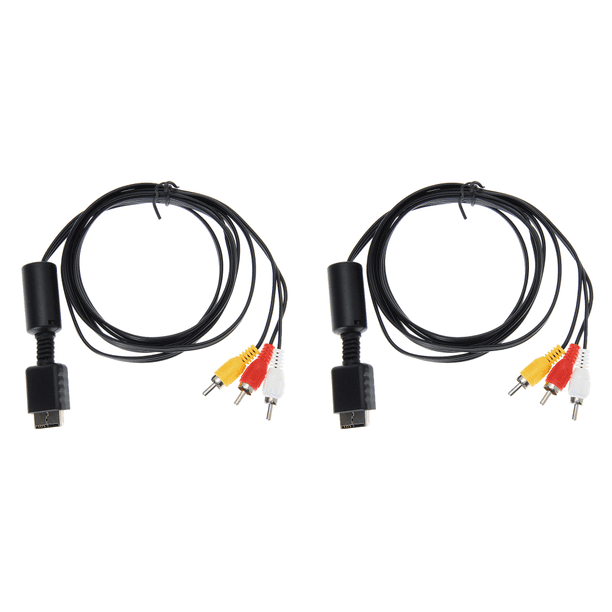 Cable AV Audio Y Vídeo 6 Pies 8 M A RCA para PlayStation PS2 PS3